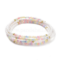 Glass Seed Beaded Elastic Waist Bead Chains&nbsp;NJEW-C00021-01