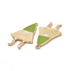 Christmas Theme Rack Plating Alloy Enamel Pendants&nbsp;PALLOY-O109-41LG