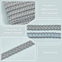 Polyester Braided Lace Trim&nbsp;OCOR-WH0078-09C