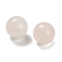天然石ローズクォーツビーズ  ラウンド  片穴  12~13.5mm  穴：1.2~1.5mm&nbsp;G-C254-A04-12mm