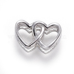 Brass Slide Charms&nbsp;ZIRC-F094-43-RS