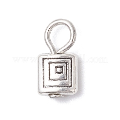 合金のチベット風チャーム  アンティークシルバーチャーム  混合図形  12x6~6.5x3mm  穴：2.5mm  3個/セット&nbsp;PALLOY-JF04439