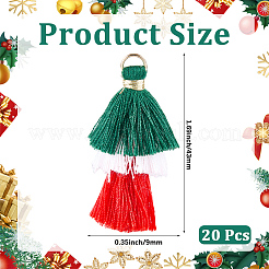 Polycotton Tassel Pendants&nbsp;FIND-WH20032-74