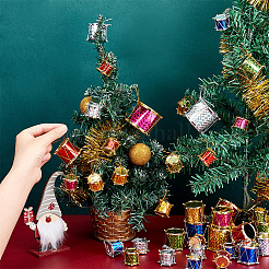 6 Bag Christmas Theme Foam Laser Drum Pendant Decorations&nbsp;AJEW-GA0005-89
