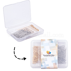 304ステンレススチールアイピン  ゴールデン·ステンレス鋼色  25mm  穴：2mm  ピン：0.7mm  160個/箱&nbsp;STAS-PH0019-69
