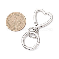 Zinc Alloy Heart Swivel Hook Clasps&nbsp;KEYC-JKC01440
