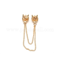 Men's Dragon Scarf Collar Brooch Lapel Pin&nbsp;JEWB-WH0022-20A