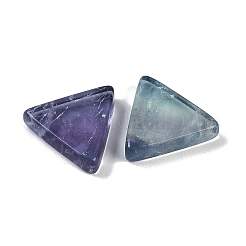天然のカラフルな蛍石カボション  三角形  14.5x16.5x4mm&nbsp;G-I370-01