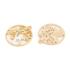 Rack Plating Alloy Enamel Pendants&nbsp;LS-FIND-A040-07A-04G