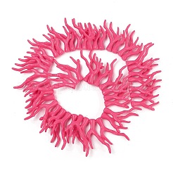 Opaque Acrylic Imitation Coral Beads Strands&nbsp;SACR-P033-02A-07