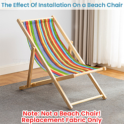 1Pc Stripe Pattern Chair Polycotton Cloth&nbsp;AJEW-GF0015-38I