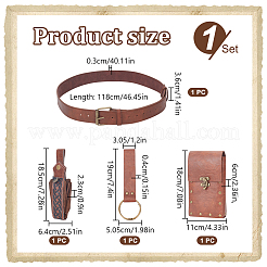 PU Leather with Alloy Bags&nbsp;AJEW-WH0678-33A