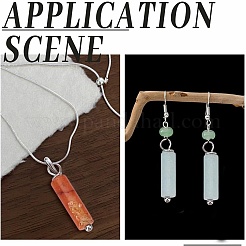 10Pcs 5 Styles Natural Lepidolite & New Jade & Flower Amazonite & Red Aventurine&nbsp;PALLOY-AR00012