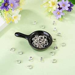 50 個のチベットスタイル合金チューブベイル  ラウンド  アンティークシルバー  12.5x9.5x4mm  穴：1.5mm  内径：7.4mm&nbsp;FIND-TAD0001-05