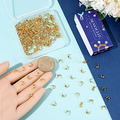 240Pcs Brass Bead Tips&nbsp;KK-SC0007-38