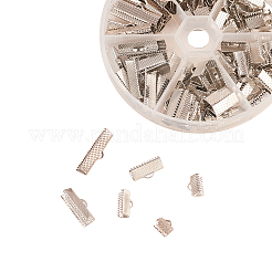 145Pcs 6 Styles Iron Ribbon Crimp Ends&nbsp;IFIN-CJ0001-49