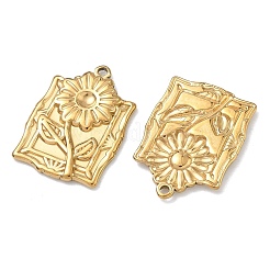 Embossed 304 Stainless Steel Pendants&nbsp;STAS-F342-03C-G