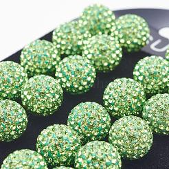 彼女へのバレンタインデーギフト  925スターリングシルバーオーストリアのクリスタルラインストーンスタッドピアス  丸玉スタンドピアス  ラウンド  214 _peridot  4mm&nbsp;Q286I-214