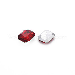 Pointed Back Glass Rhinestone Cabochons&nbsp;RGLA-T079-8x10mm-07