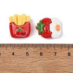 Tomato Opaque Resin Cabochons&nbsp;RESI-C076-01