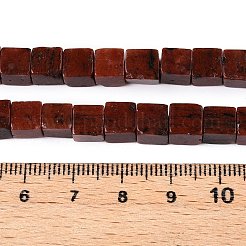 Natural Red Jasper Beads Strands&nbsp;G-T139-6x6-12A