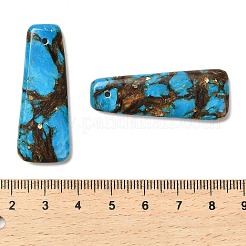 Assembled Bronzite and Synthetic Turquoise Pendants&nbsp;G-R437-05