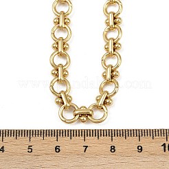 304 Stainless Steel Ring Link Chain Necklaces&nbsp;NJEW-H072-02B-G
