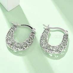 Brass Hoop Earrings for Women&nbsp;EJEW-G436-01P