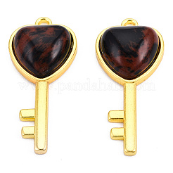 Natural Mahogany Obsidian Pendants&nbsp;G-N326-158-09