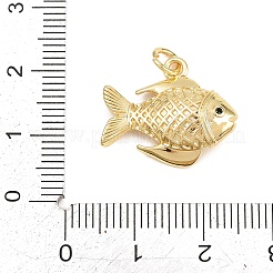 Brass Micro Pave Cubic Zirconia Pendants&nbsp;KK-D258-02G-06