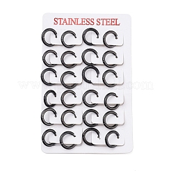304 Stainless Steel Huggie Hoop Earrings&nbsp;LS-EJEW-O087-06F
