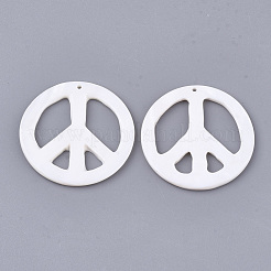 Freshwater Shell Pendants&nbsp;SHEL-S274-74C