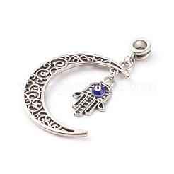 Tibetan Style Alloy European Dangle Charms&nbsp;PALLOY-JF00711
