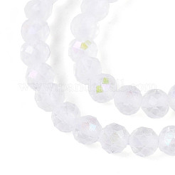 AB Color Plated Natural Quartz Crystal Beads Strands&nbsp;G-T144-A07-05