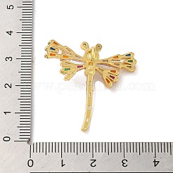 Brass Micro Pave Clear Cubic Zirconia Pendants&nbsp;FIND-Z041-15B