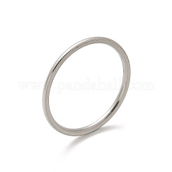 304ステンレススチールプレーンバンドリング  ステンレス鋼色  1mm  usサイズ5（15.7mm）〜usサイズ9（18.9mm）&nbsp;STAS-I160-F-P