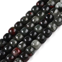 天然のアフリカブラッドストーンビーズ連売り  バレル  10~10.5x9~9.5mm  穴：1.2mm  約41~43個/連  14.37~16''（36.5~40センチメートル）&nbsp;G-T138-150