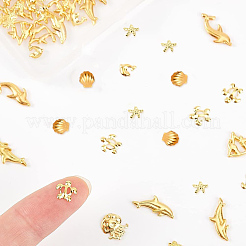 120Pcs 8 Style Alloy Cabochons&nbsp;MRMJ-OC0002-73