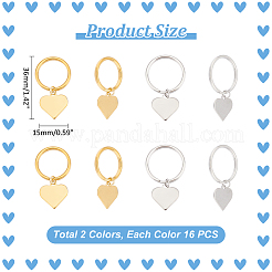 304 Stainless Steel Stethoscope Tag Pendant Decoration&nbsp;HJEW-UN00002