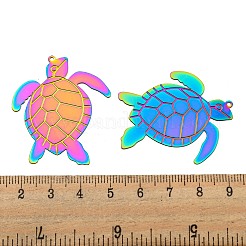 Ion Plating(IP) 304 Stainless Steel Etched Metal Embellishments Pendants&nbsp;STAS-G328-05J-RC