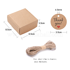 35Pcs Kraft Paper Folding Boxes&nbsp;CON-CJ0001-19