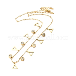 PVD Vacuum Plating 304 Stainless Steel Stud Earring and Pendant Necklace Set&nbsp;LS-SJEW-C002-01G-G