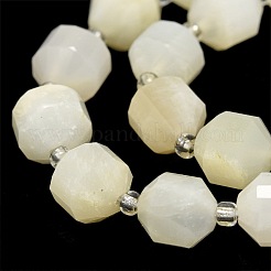 Natural White Moonstone Beads Strands&nbsp;G-O201B-92