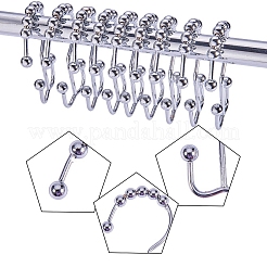 Stainless Steel Window Curtain Hook&nbsp;STAS-WH0005-02P