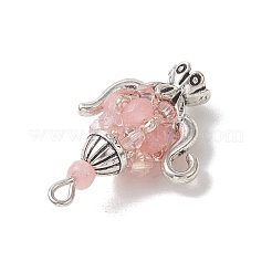 Glass Seed Beaded Pendants&nbsp;PALLOY-MZ01273-02