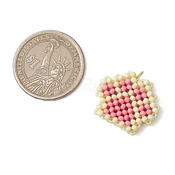 Beaded Paw Print Charms&nbsp;PALLOY-MZ00573-01