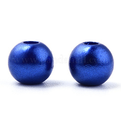 Spray Painted ABS Plastic Imitation Pearl Beads&nbsp;OACR-T015-05A-06