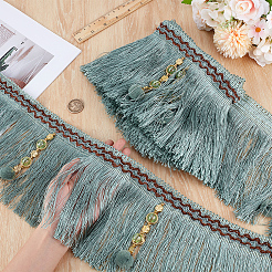 4M Polyester Fringe Tassel Trim&nbsp;DIY-OC0013-37A