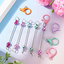 5Pcs Iron Beadable Keychain Bar&nbsp;KEYC-TAD0001-14