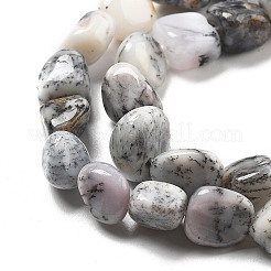 ナチュラルホワイトオパールビーズ連売り  ナゲット  8~15x5.5~12x4.5~10.5mm  穴：1~1.2mm  約40~42個/連  15.94''~16.34''（40.5~41.5センチメートル）&nbsp;G-C179-F02-01